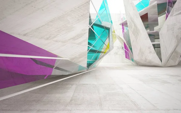 Architektury wnętrz z linii geometrycznej szkła — Zdjęcie stockowe
