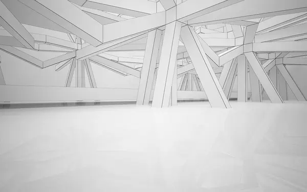 Абстрактная белая архитектура . — стоковое фото