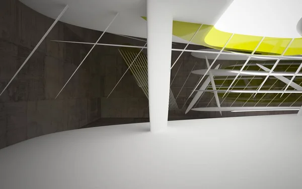 Interior con líneas geométricas de vidrio —  Fotos de Stock