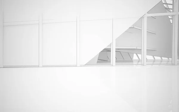Abstracto interior blanco —  Fotos de Stock