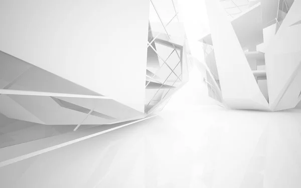 White interior of future Royalty Free Stock Images