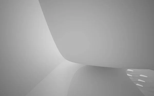 Abstract smooth white interior of the future — Stock Photo, Image