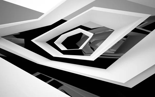 Abstraktes dynamisches Interieur — Stockfoto
