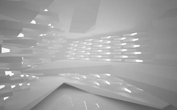 Interior de la habitación abstracta blanca vacía —  Fotos de Stock