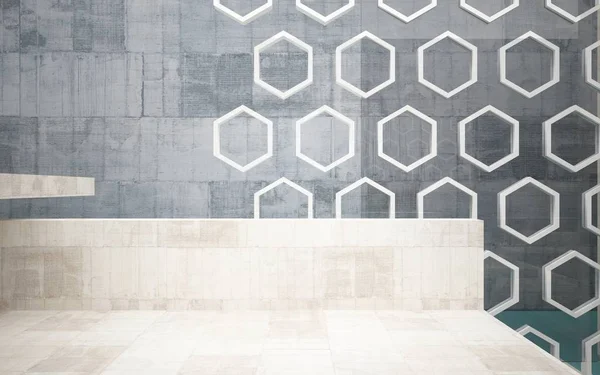 Abstract concrete room interior — Stock Photo, Image
