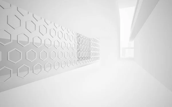 Abstrakta konkreta rummet interiören — Stockfoto