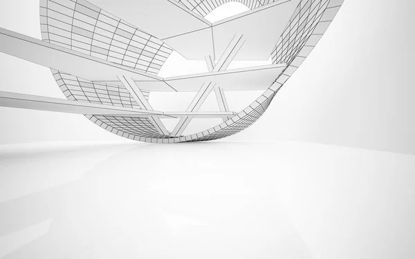 Bianco liscio sfondo architettonico astratto — Foto Stock