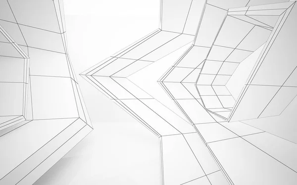 Abstract white interior highlights future. — Stock Photo, Image