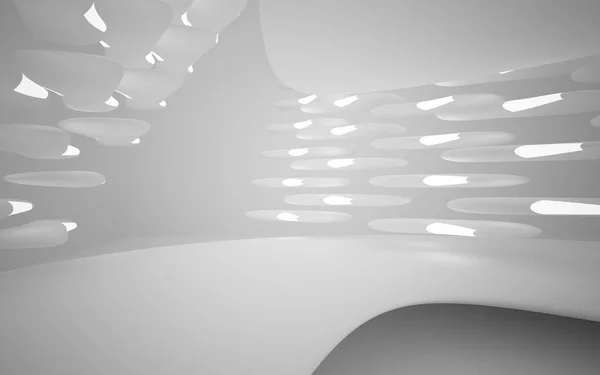 Abstract smooth white interior of the future — Stock Photo, Image