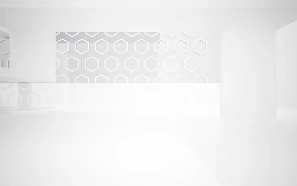 Abstrakta konkreta rummet interiören — Stockfoto