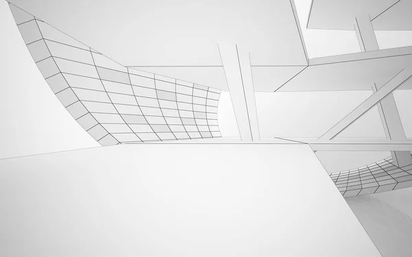 White smooth abstract architectural background — Stock Photo, Image