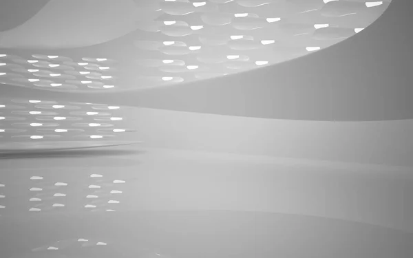 Abstract smooth white interior of the future — Stock Photo, Image