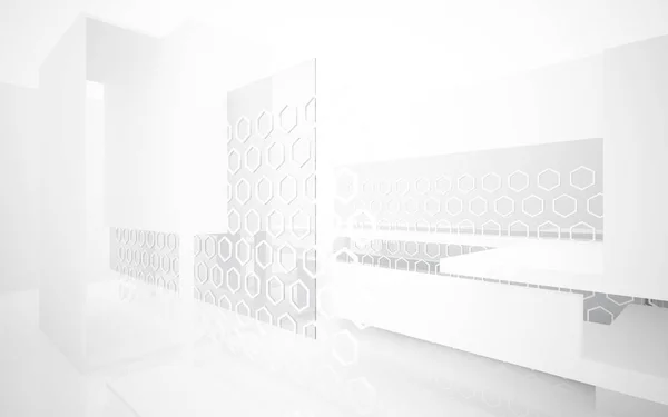 抽象的なコンクリートの部屋のインテリア — ストック写真