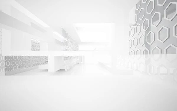 Abstract concrete room interior — Stock Photo, Image