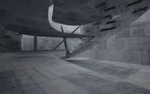 Lege abstracte concrete glad interieur — Stockfoto