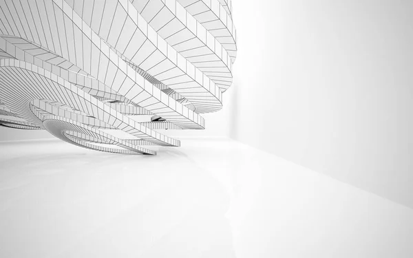 Abstract white interior highlights future. — Stock Photo, Image