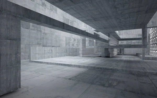 Abstrato interior da sala de concreto — Fotografia de Stock