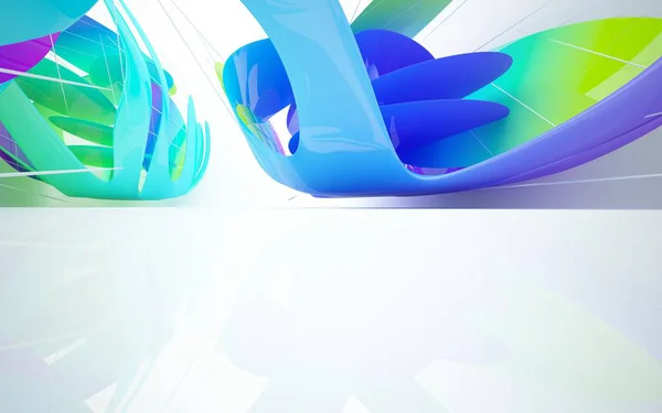 Interior de gradiente de vidrio de color —  Fotos de Stock