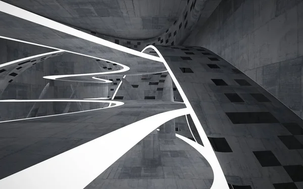 空の抽象的なコンクリート滑らかなインテリア — ストック写真