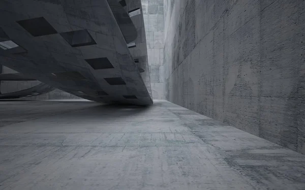 Üres absztrakt beton sima belső — Stock Fotó