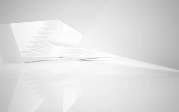 Empty white abstract room interior — Stock Photo, Image