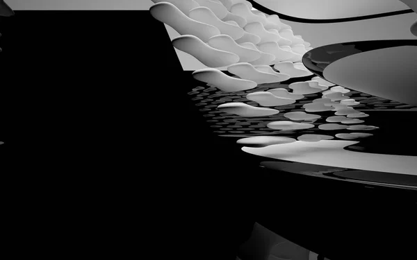 Interior dinámico abstracto con objetos lisos —  Fotos de Stock