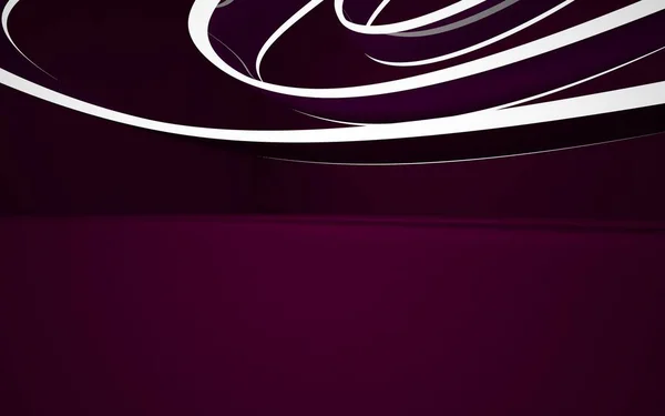 Absztrakt lila belső ragyogó fehér vonalakkal — Stock Fotó