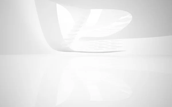 Bianco liscio sfondo architettonico astratto — Foto Stock