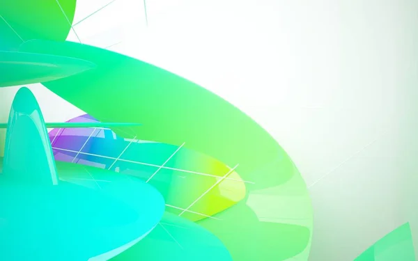 Interior of colored glass gradient — Stock Photo, Image