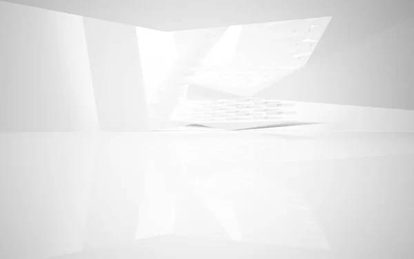 Üres fehér absztrakt szobabelső — Stock Fotó