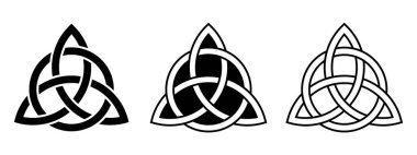 Kelt trinity knot. Vektör çizim.