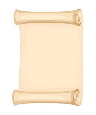 Parşömen kaydırma. Vektör çizim.