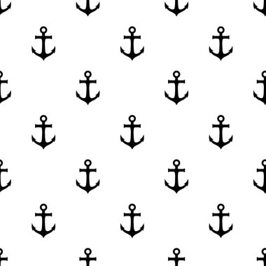 Çapalı kusursuz desen. Vektör illüstrasyonu.