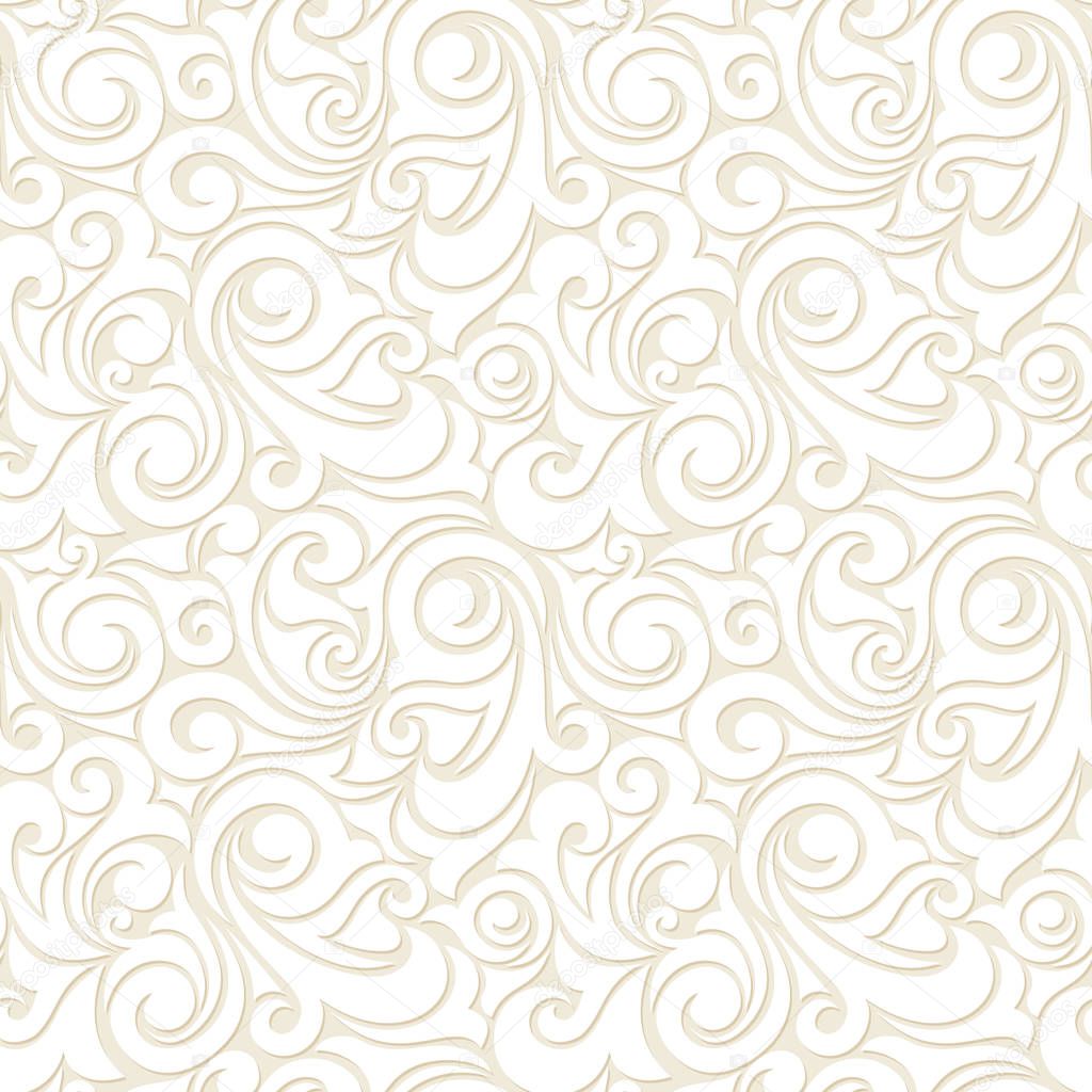 Seamless beige pattern. Vector illustration.