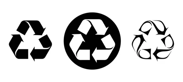 Recykling Symbole. Ilustracja wektorowa. — Wektor stockowy