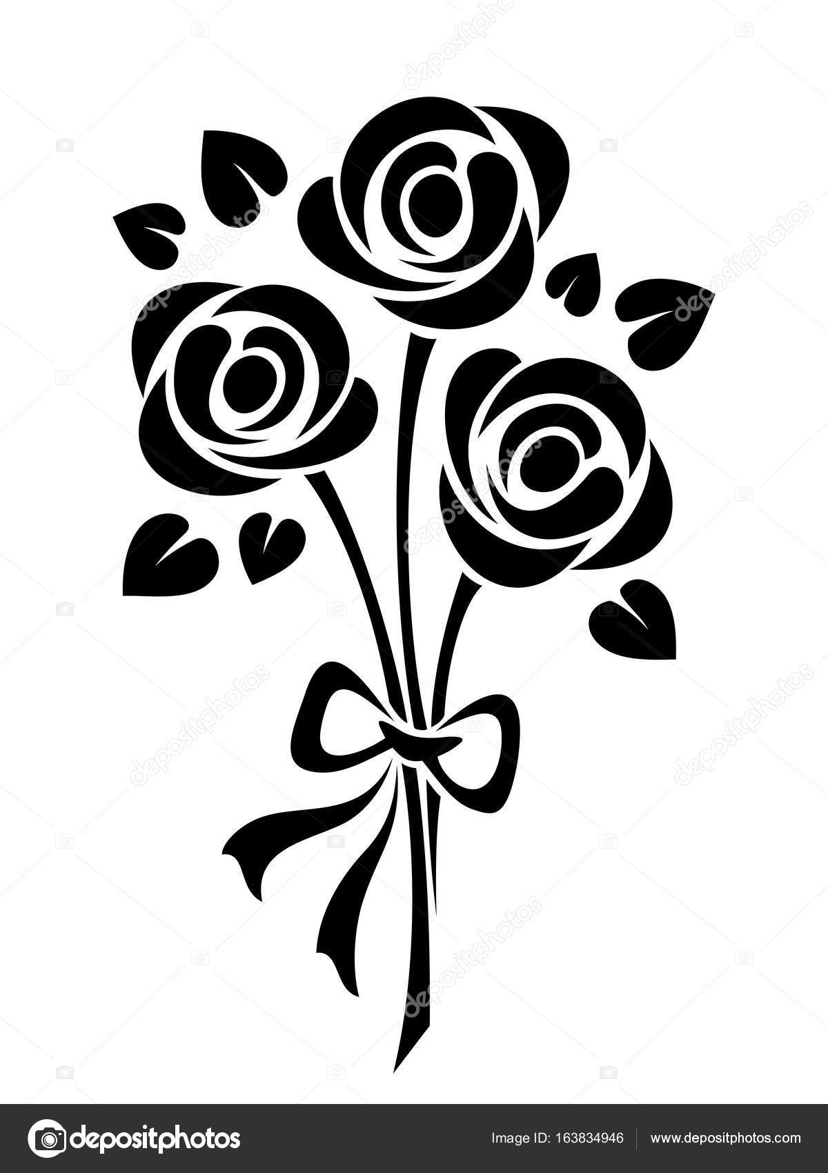 無料イラスト画像 トップ100 バラ イラスト シルエット