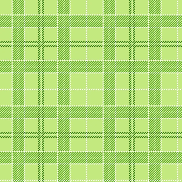 矢量无缝绿色格子织物花纹 — 图库矢量图片