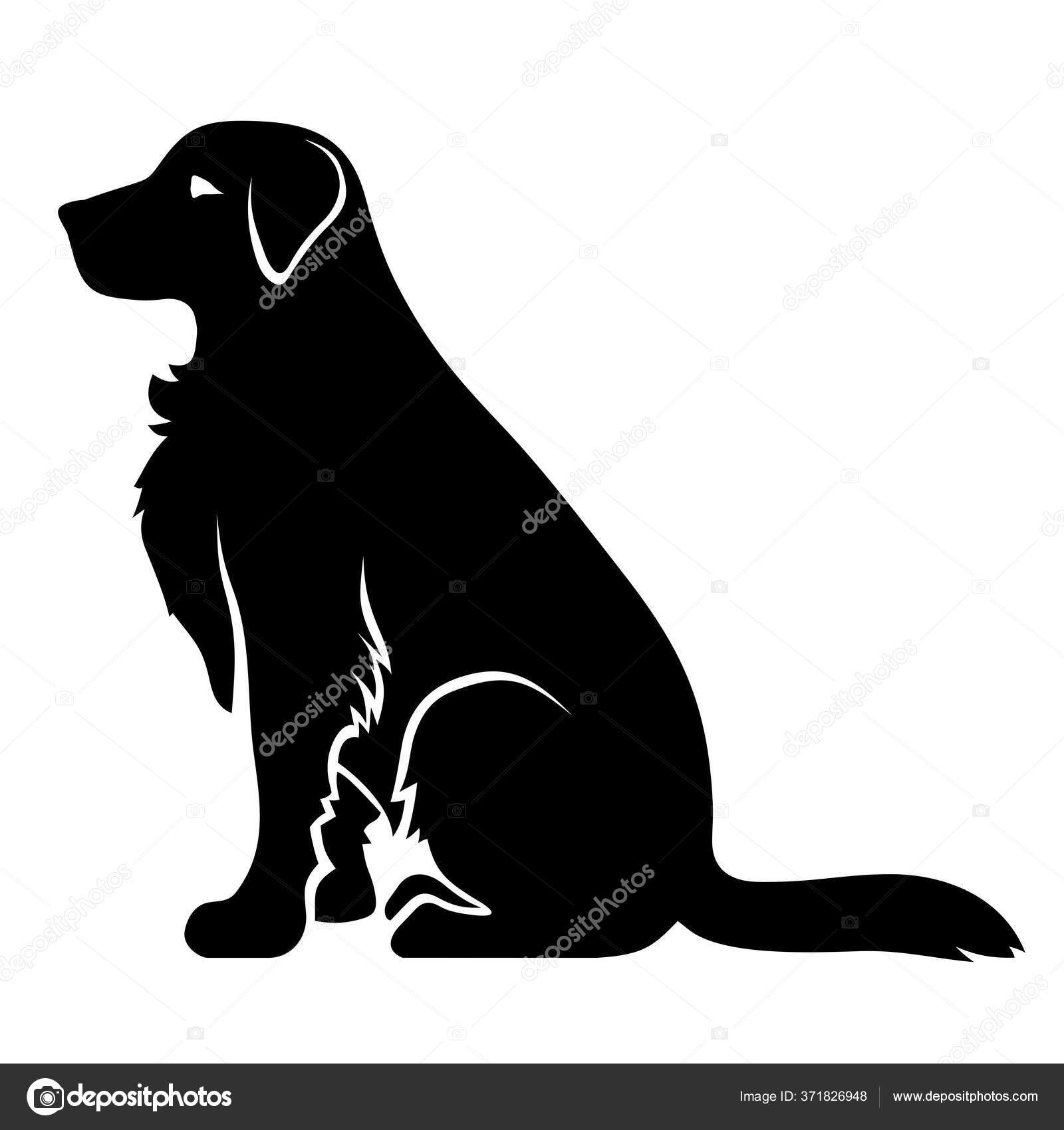 Labrador Retriever Dog Vector Black Silhouette Stock Illustration   Download Image Now  Dog In Silhouette Labrador Retriever  iStock