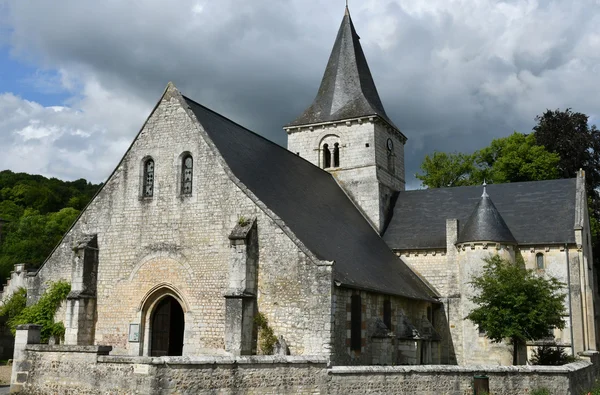 Saint Wandrille Rancon, France - june 22 2016 : Saint Michel chu — Stock Photo, Image