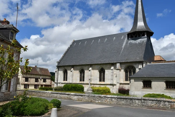 JUMIEGES, Frankrijk - 22 juni 2016: kerk — Stockfoto