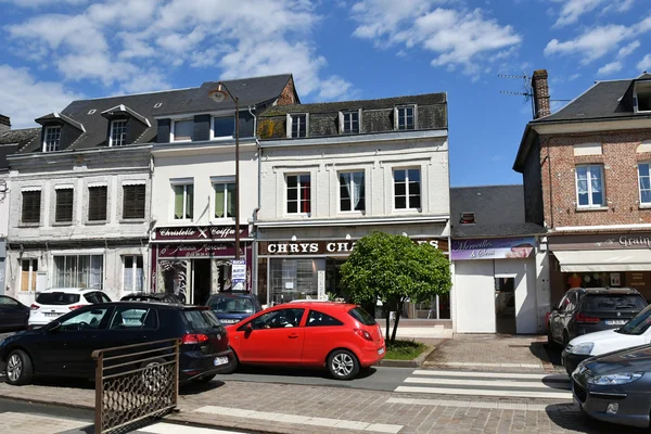 Buchy, France - june 23 2016 : city center — Stock Photo, Image