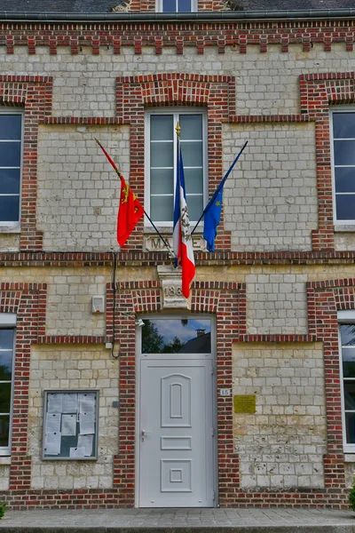 Saint Wandrille-Rancon, Franciaország - 22 2016. június: a falu — Stock Fotó