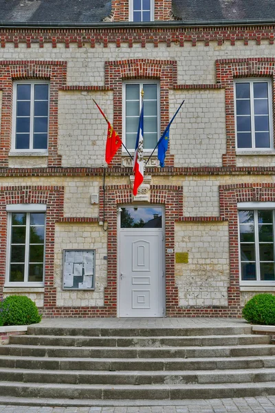 Saint Wandrille Rancon, Francia - 22 giugno 2016: il villaggio — Foto Stock