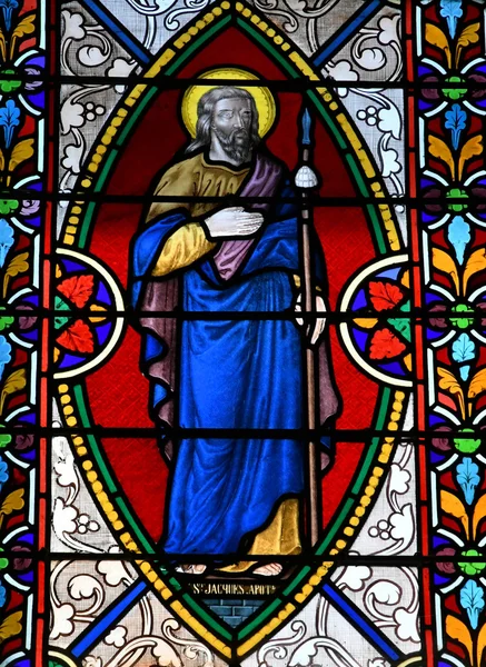 Τι στο διάολο Bosc, Γαλλία - 23 Ιουνίου 2016: εκκλησία Saint Jean Baptiste — Φωτογραφία Αρχείου