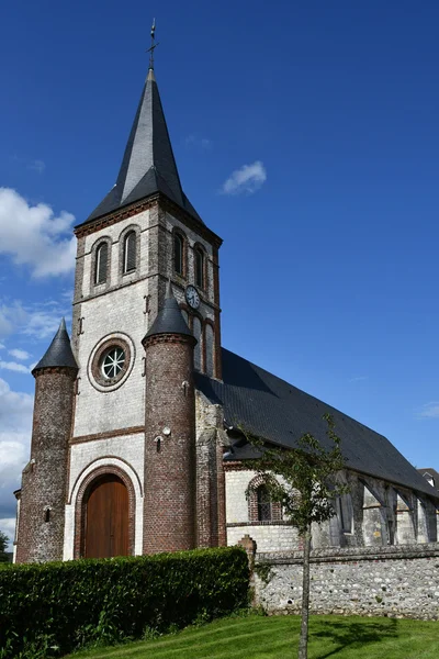 Betteville, France - june 22 2016 : Saint Ouen church — Stock Photo, Image