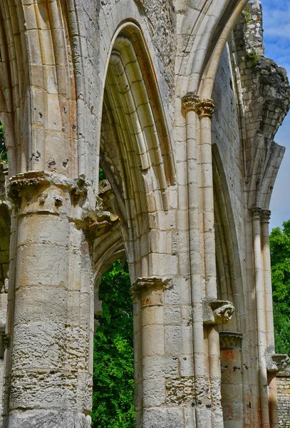 Jumieges，法国-2016 年 6 月 22 日︰ 圣皮埃尔修道院 — 图库照片