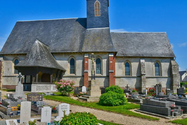 Bosc Bordel, France - june 23 2016 : Saint Jean Baptiste church — Stock Photo, Image