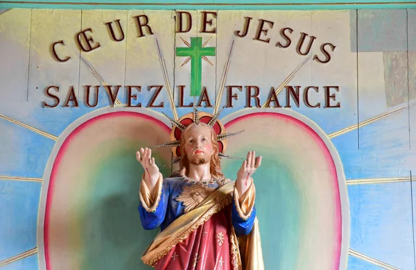 Loix, France - september 26 2016 : Sainte Catherine church — Stock Photo, Image