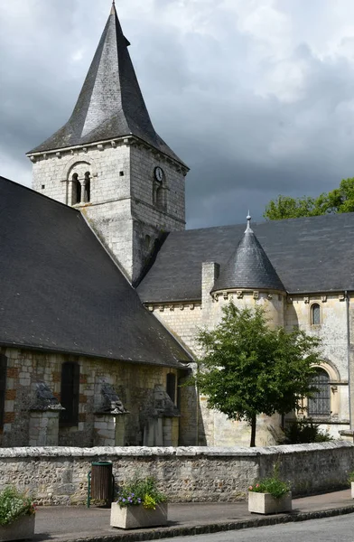 Saint Wandrille Rancon, France - june 22 2016 : Saint Michel chu — Stock Photo, Image