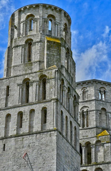 Jumieges, franz - juni 22 2016: abtei Saint-pierre — Stockfoto